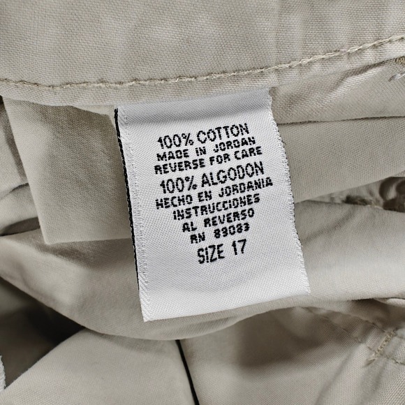 VTG lei Cropped Cargo Pants Juniors 17 Y2K Gorpcore Indie Folk Outdoor Coconut - Picture 4 of 13